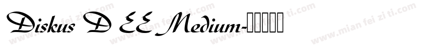 Diskus D EE Medium字体转换